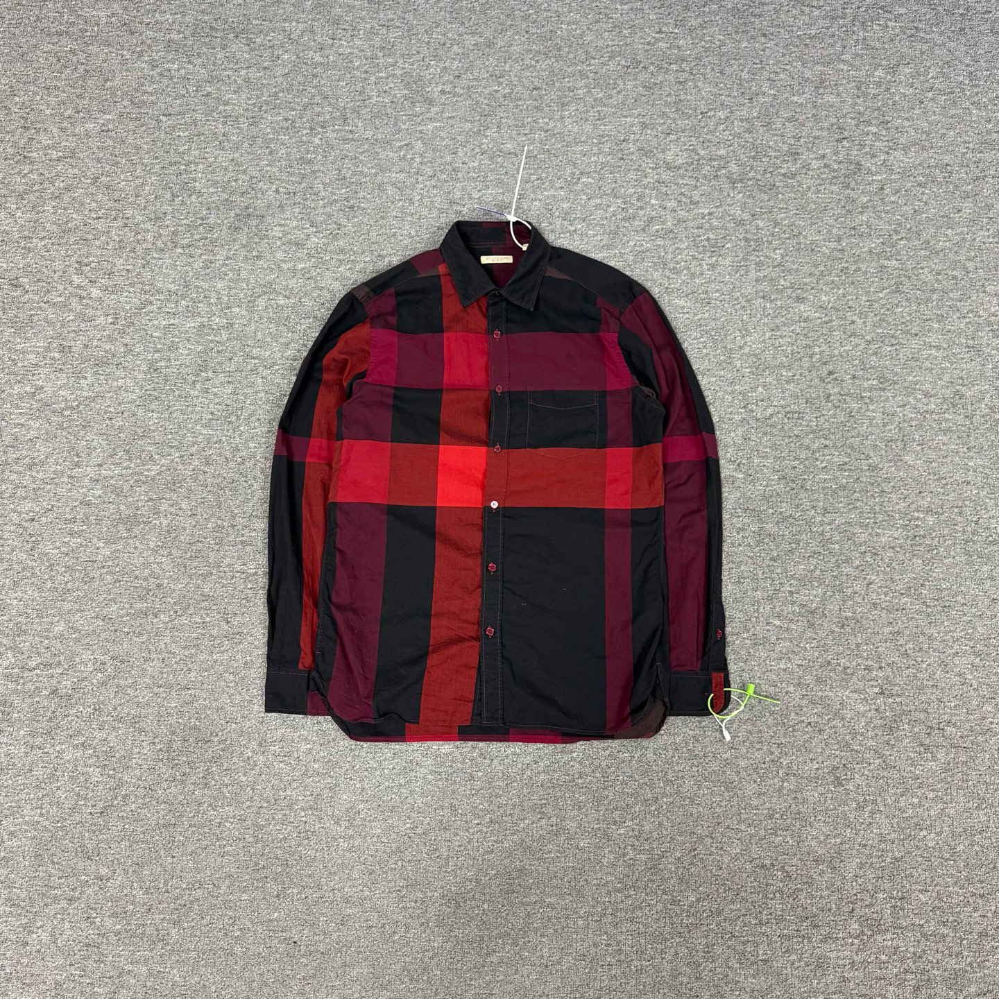 99新 AMIPARIS Burberry 红格纹战马衬衫 M码