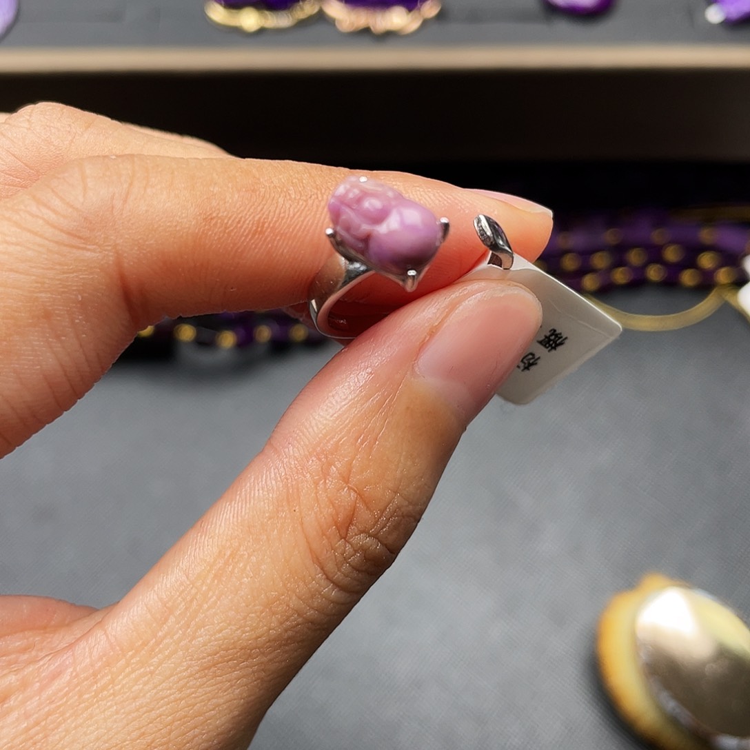 苏纪石（舒俱来）戒指银S925镶嵌