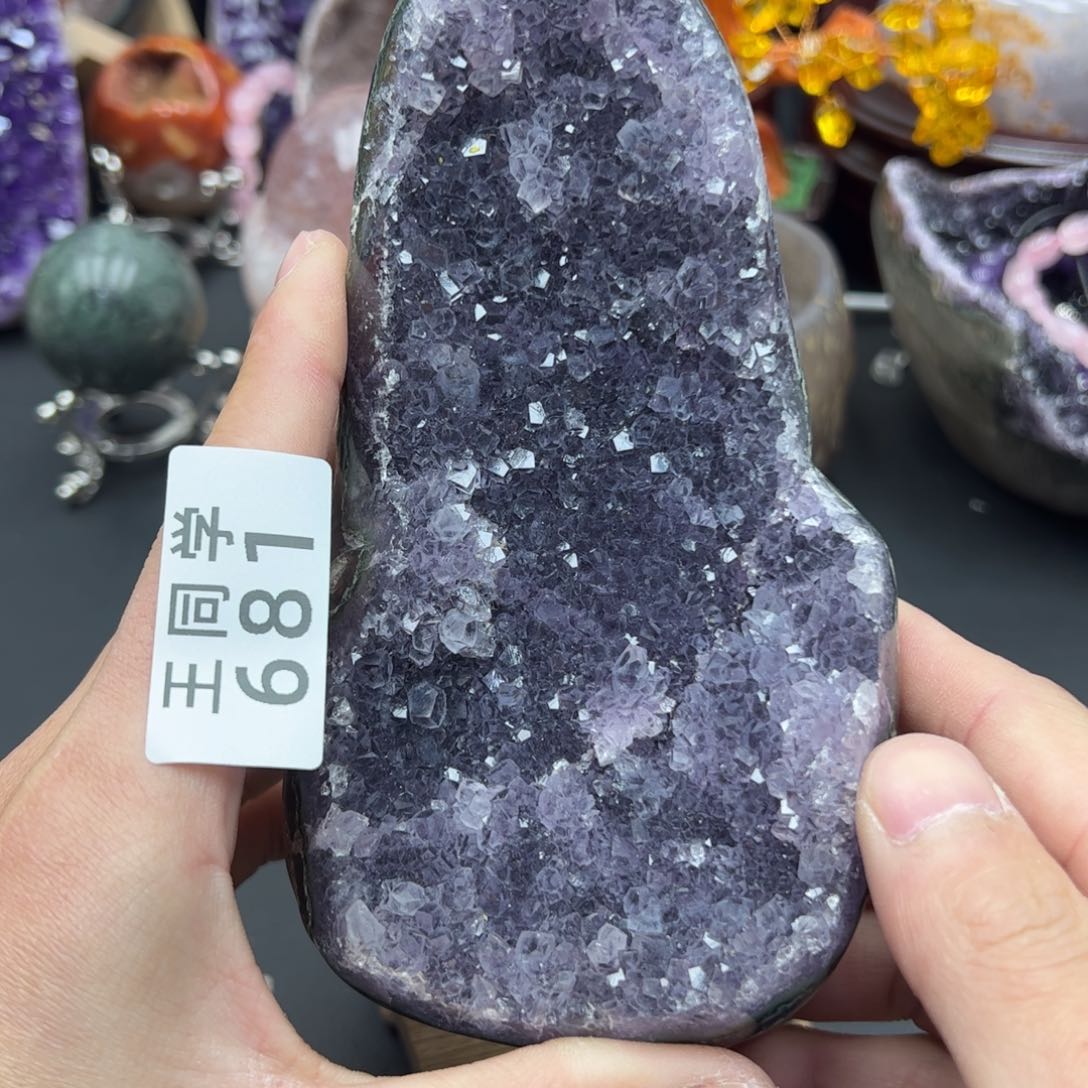 紫晶水晶摆件未镶嵌681