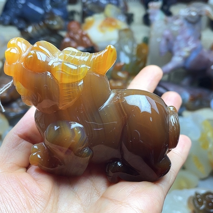 远***方玛瑙/玉髓未镶嵌饰品