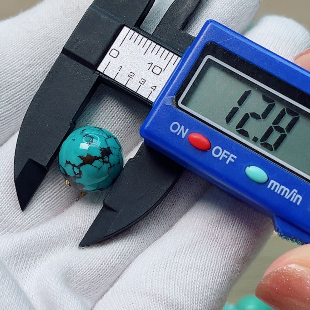 绿松石圆珠未镶嵌