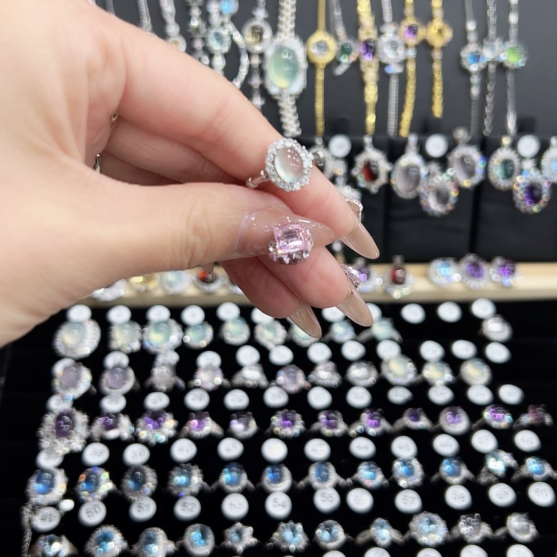 烟晶手链银S925镶嵌天然