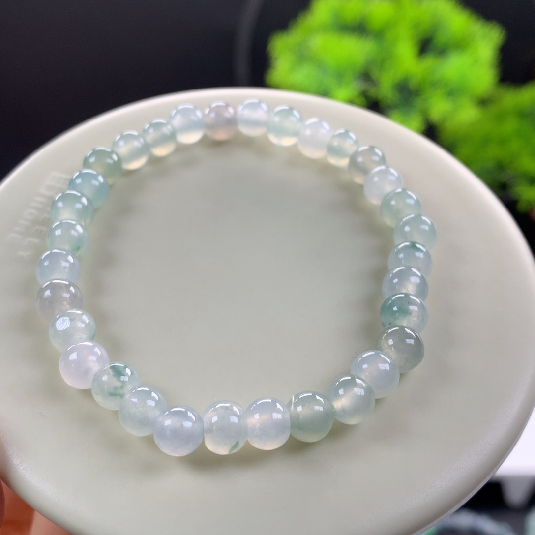 翡翠未镶嵌手链卡6.5