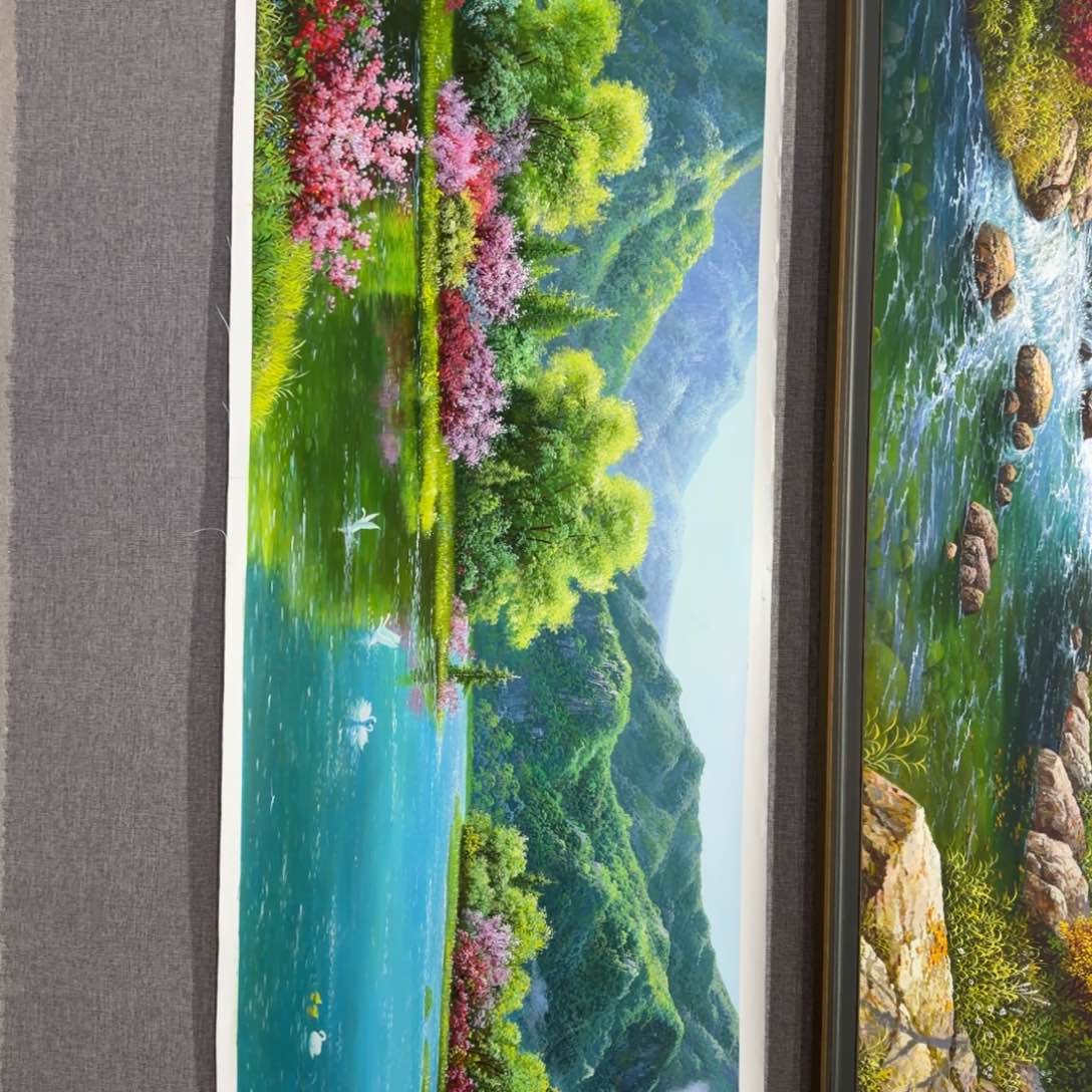 油画在哪呢我想问一下