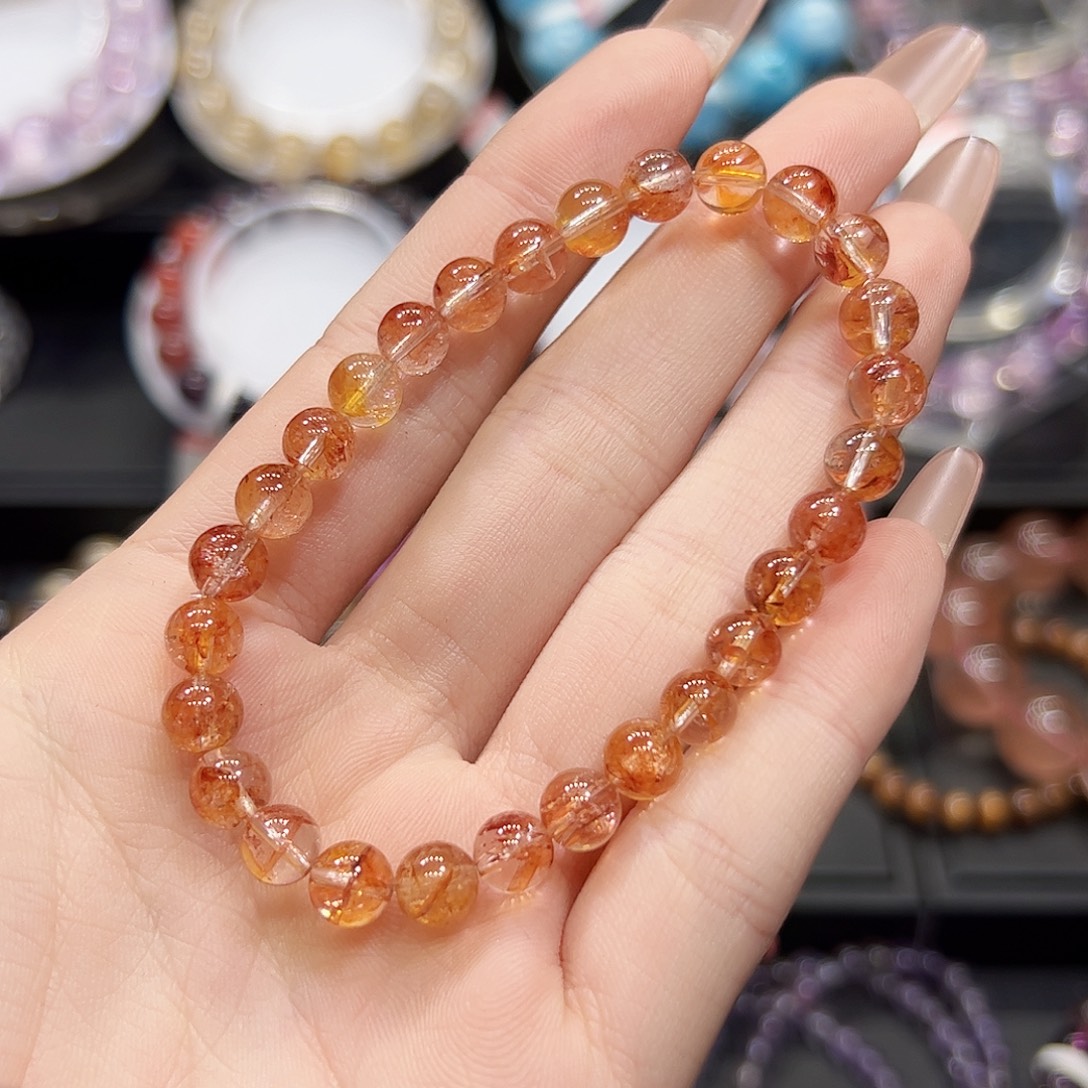 手链未镶嵌水晶sg21黄胶花6+