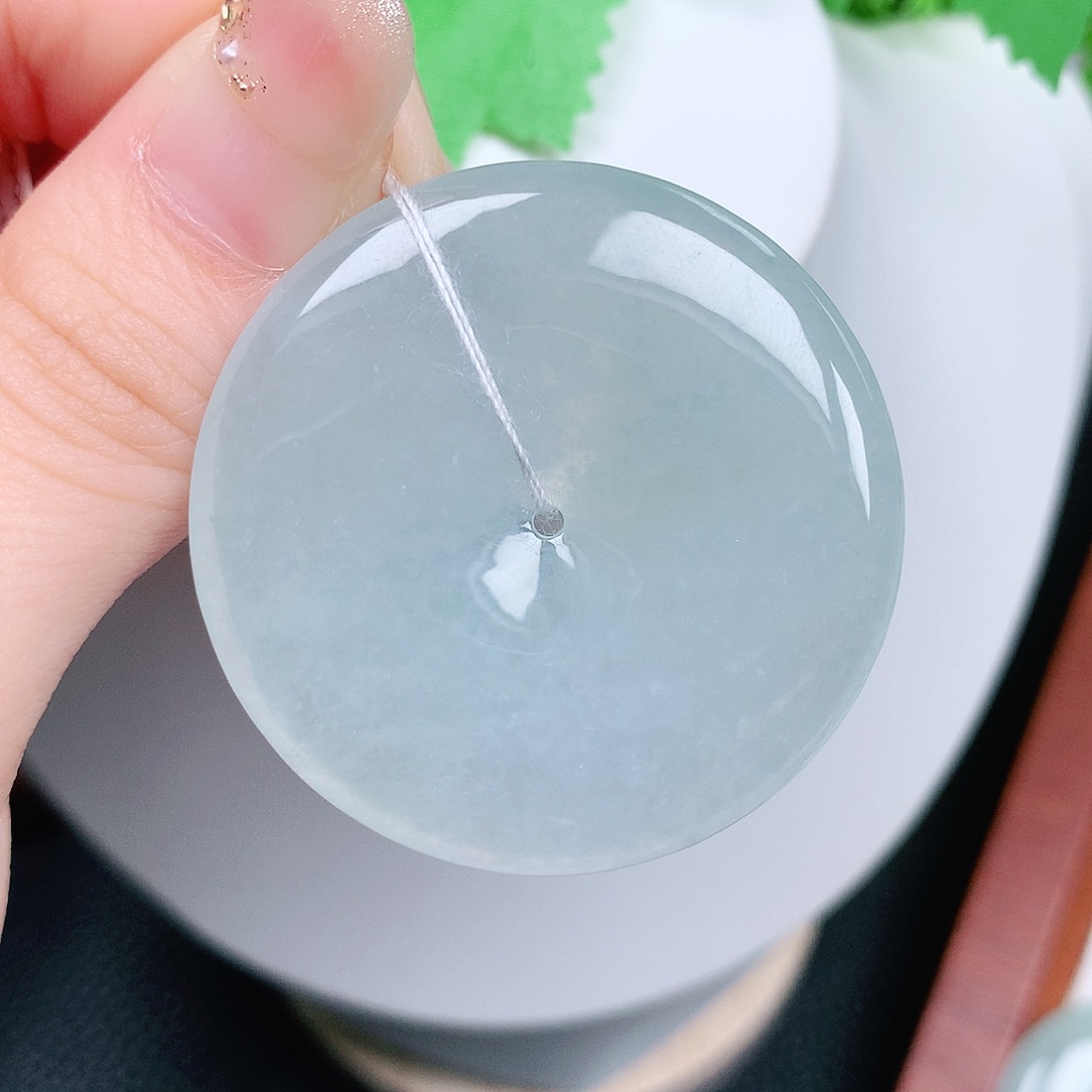 翡翠未镶嵌颈饰平安40-5.6