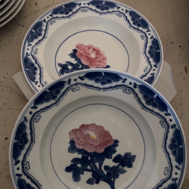 瓷片其它陶瓷两个深盘