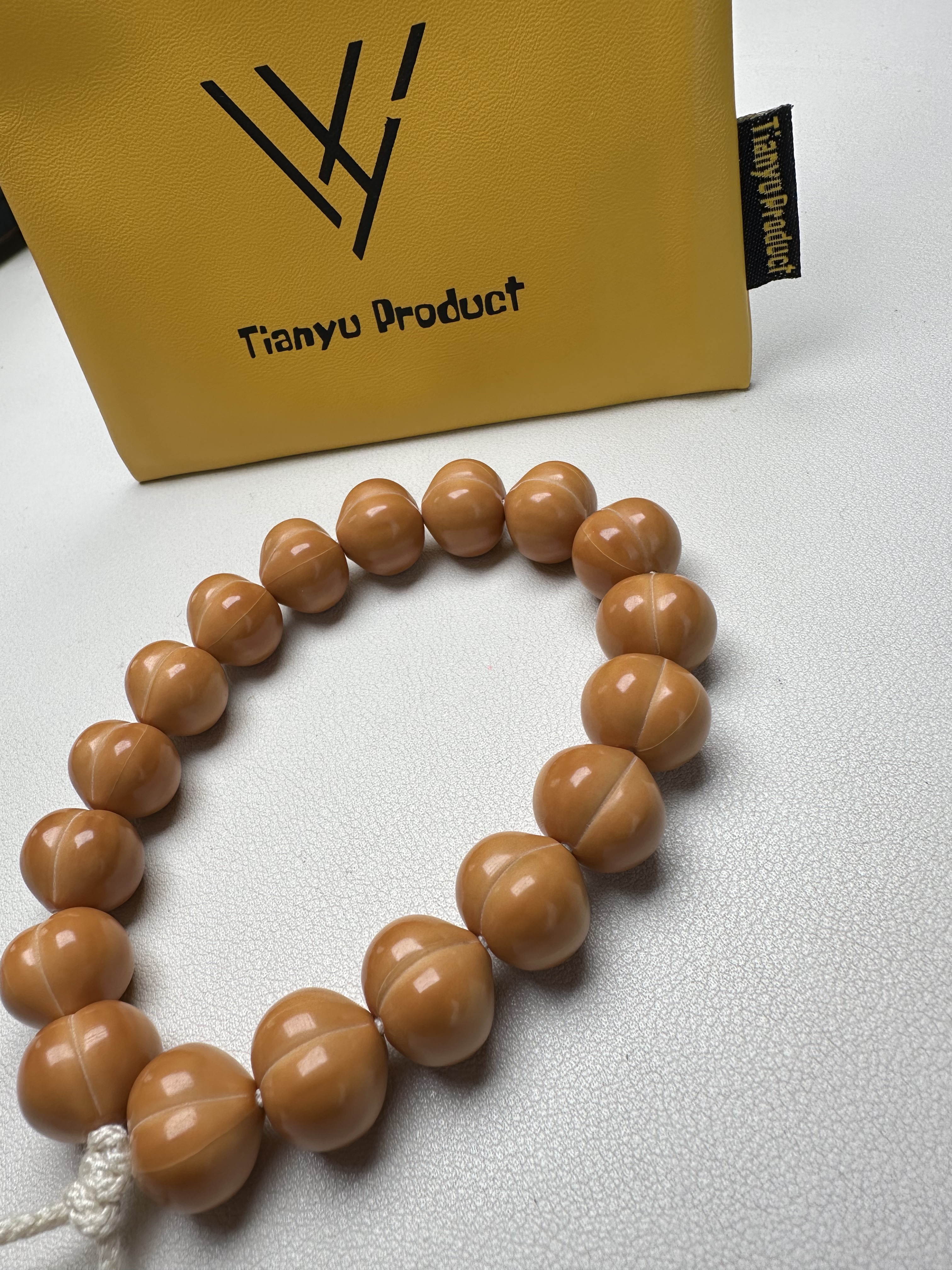 【梵木出品】柯基小肥臀屁桃手持-手工打磨全品15左右尺寸-原皮色