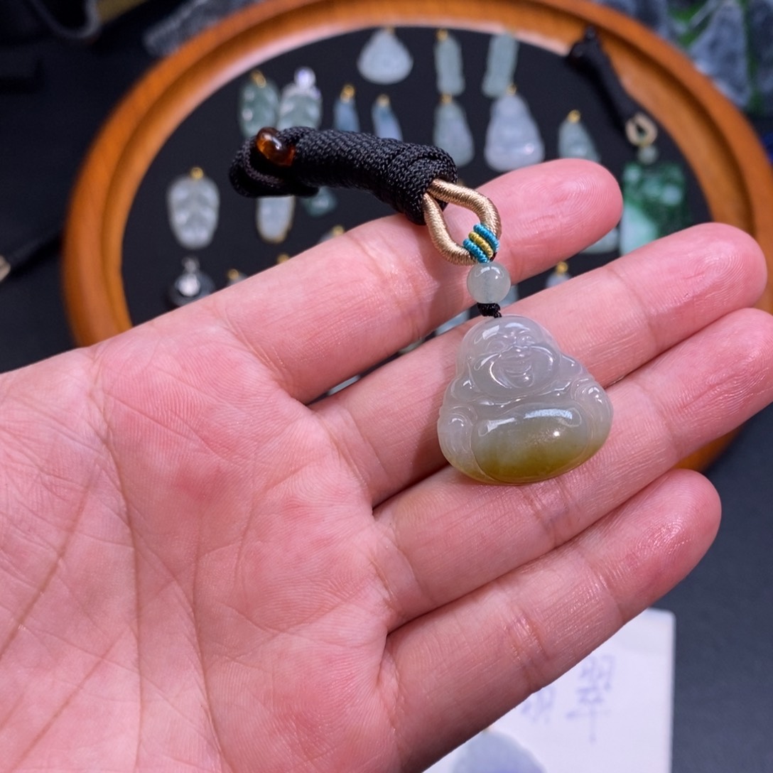 翡翠未镶嵌颈饰天然