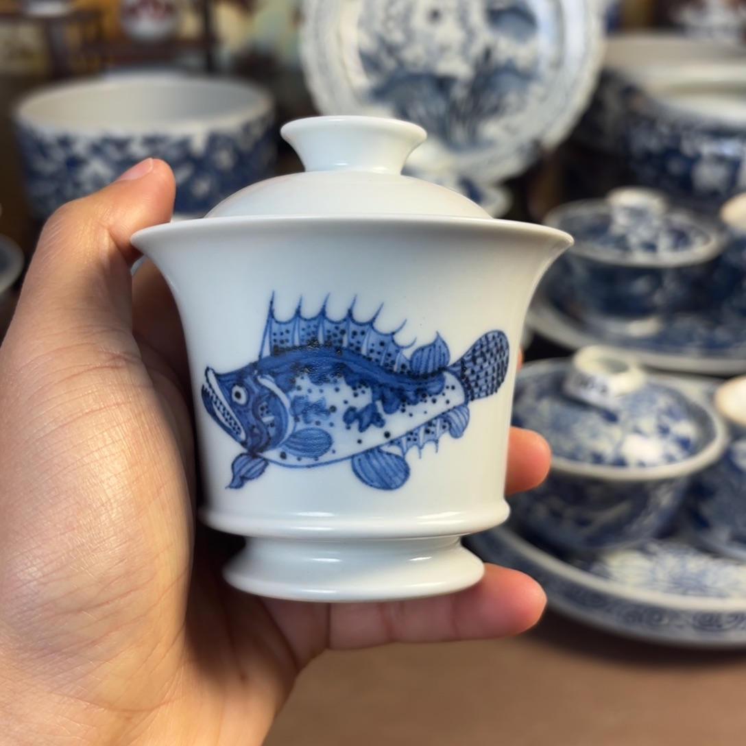 景德镇手工手绘茶具微瑕