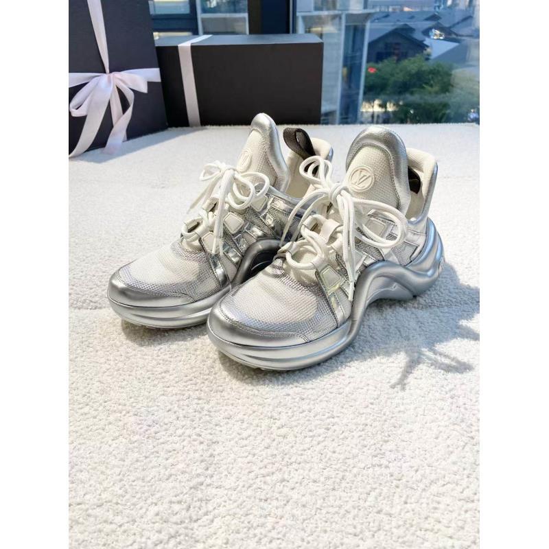 95新 LouisVuitton/路易威登   zz374 Archlight银色老爹鞋 36.5