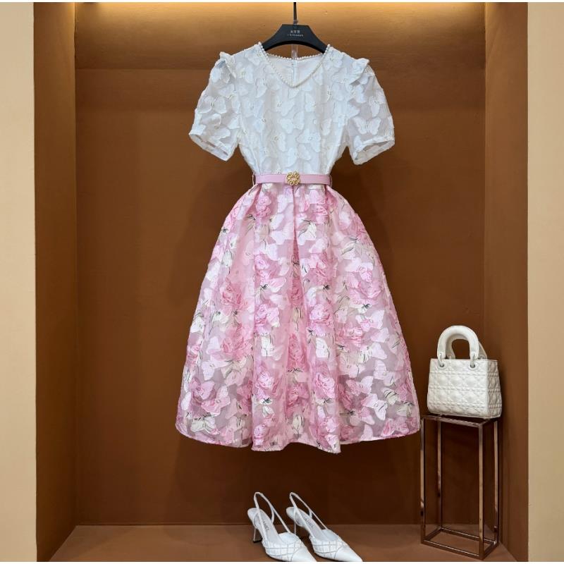 【M】春夏丨设计师轻奢气质印花女士连衣裙 CX-2024521