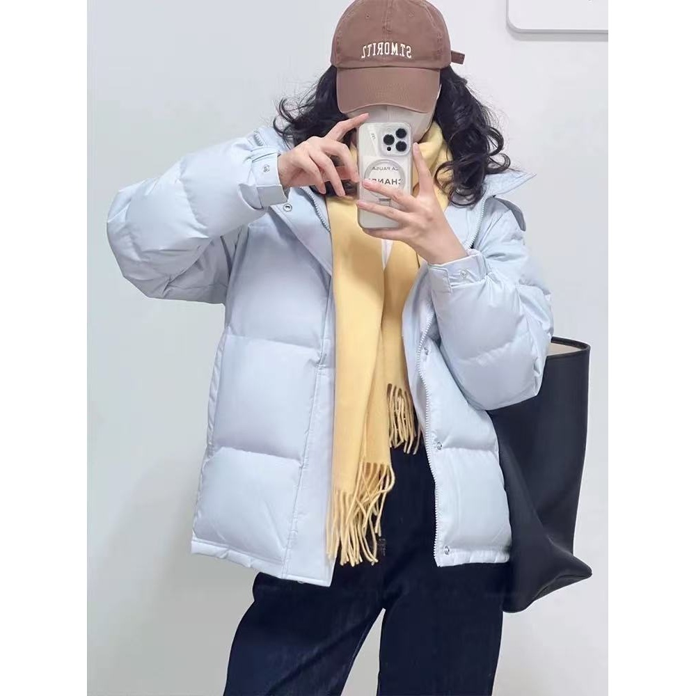 【A1201-A1210】时尚短款落肩袖冬季刺绣长袖休闲常规款保暖