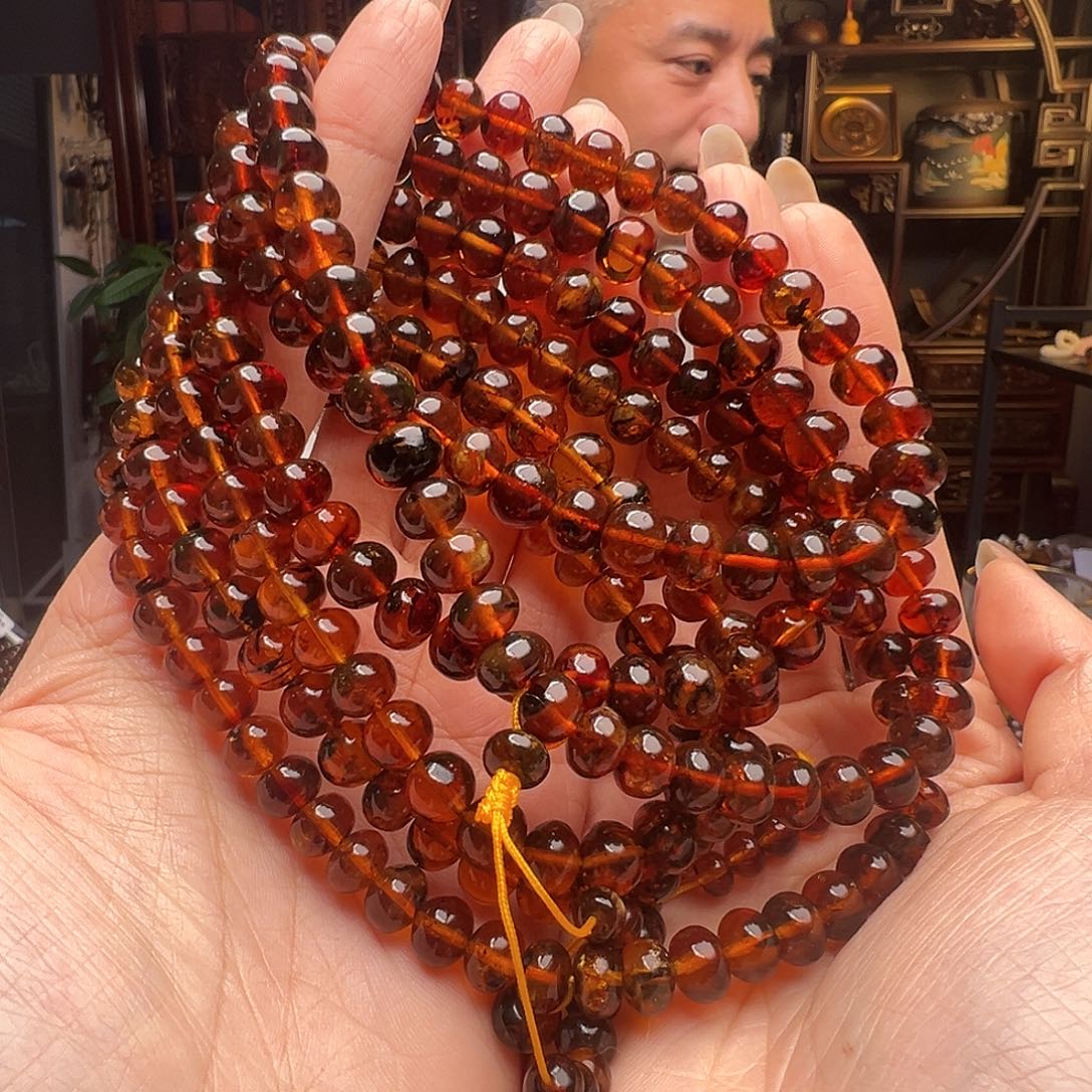 琥珀未镶嵌裸石抚顺琥珀20661-6八多样性发其一