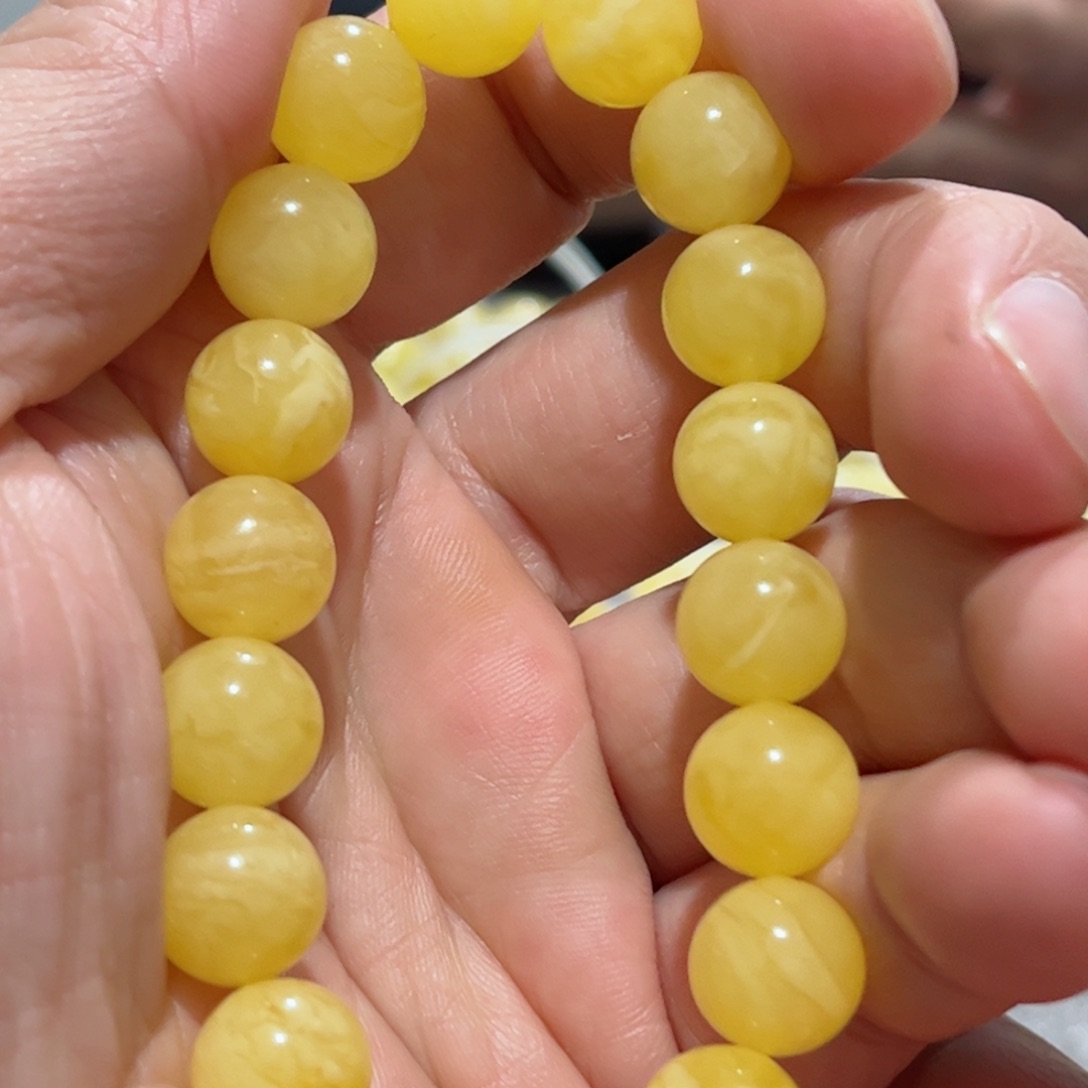 蜜蜡手串未镶嵌琥珀蜜蜡手串11mm+