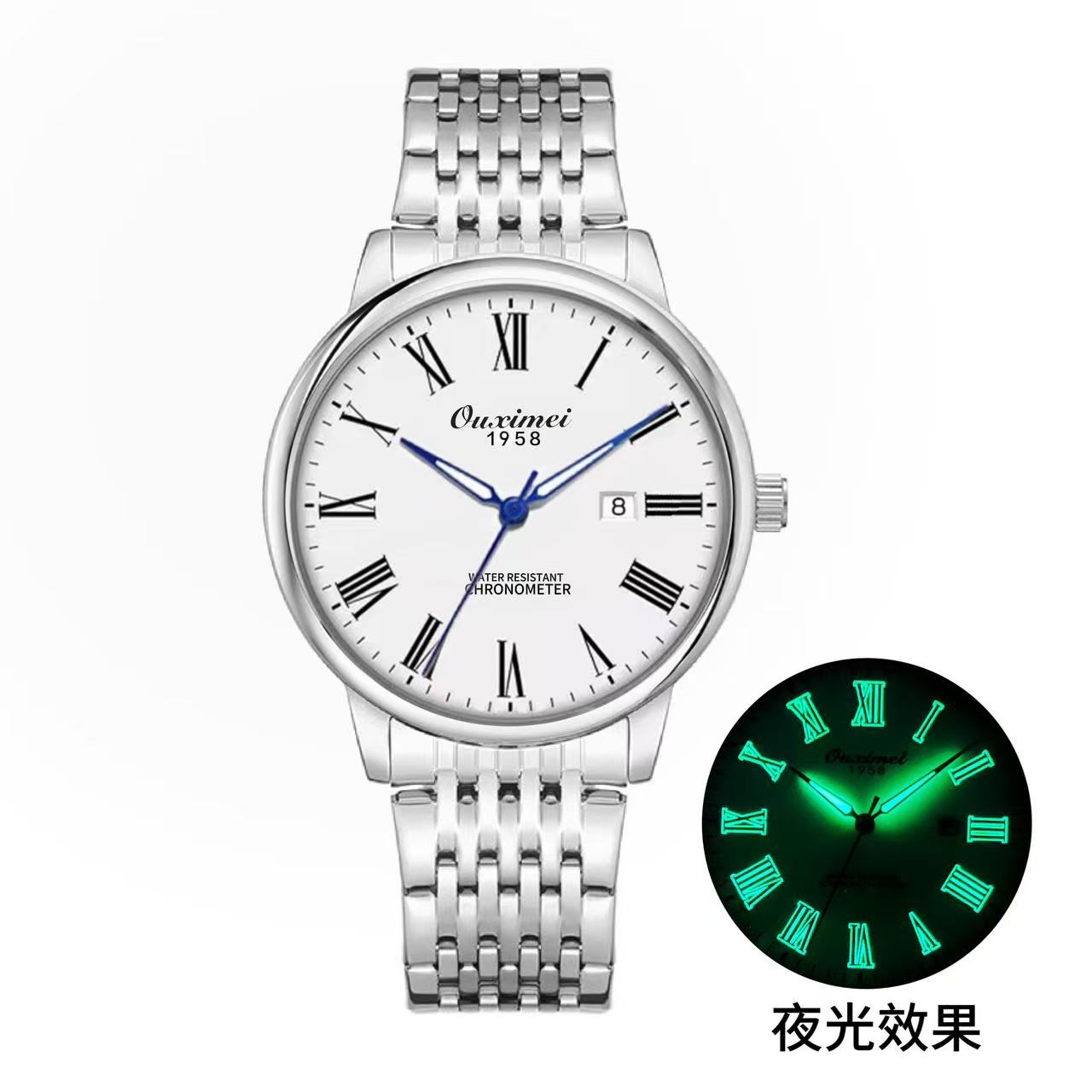 M全新开创者系列夜显罗马日历全自动男士防水手表