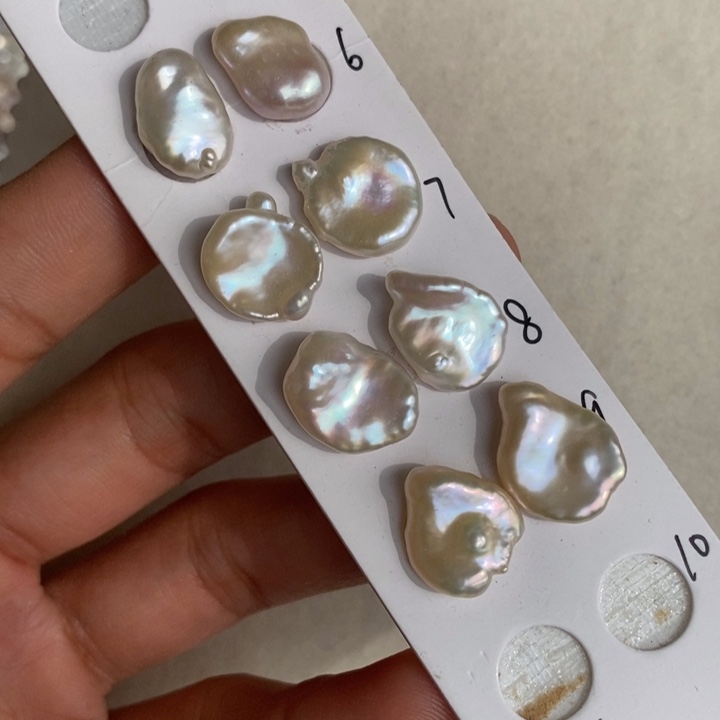 淡水珍珠耳饰银S925镶嵌多样性发一