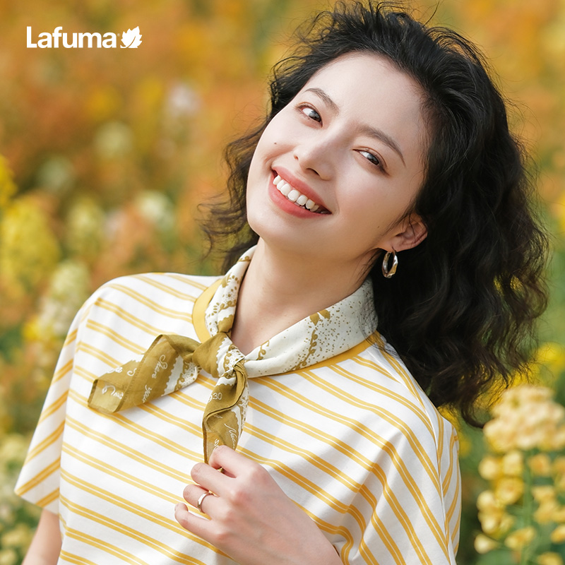 LAFUMA乐飞叶户外25春夏露营骑行印花多功能围巾女头巾LESC5AC02