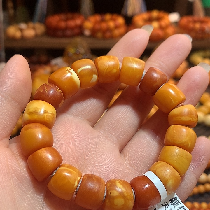 蜜蜡未镶嵌手串蜜蜡手串