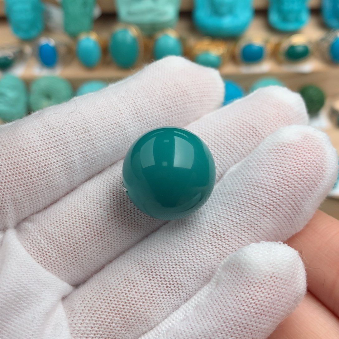 绿松石配饰未镶嵌18.3mm