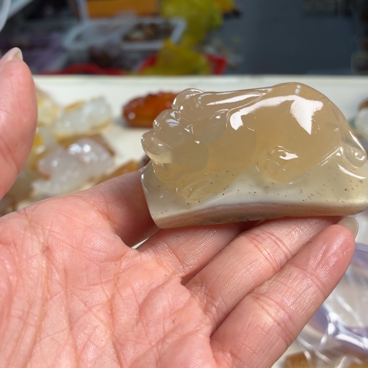 玛瑙/玉髓未镶嵌吊坠(不含链)