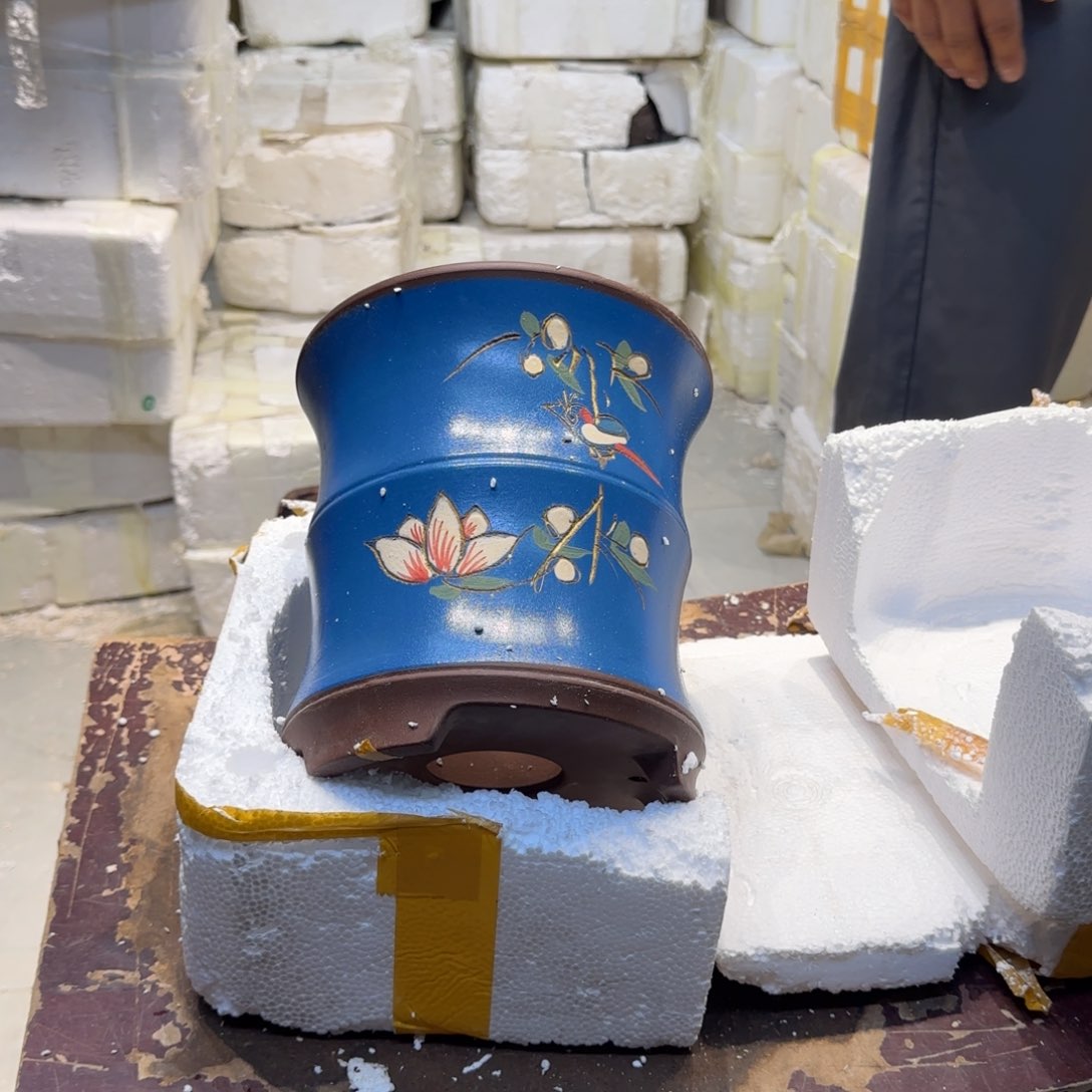 紫砂花盆口径16.18口径