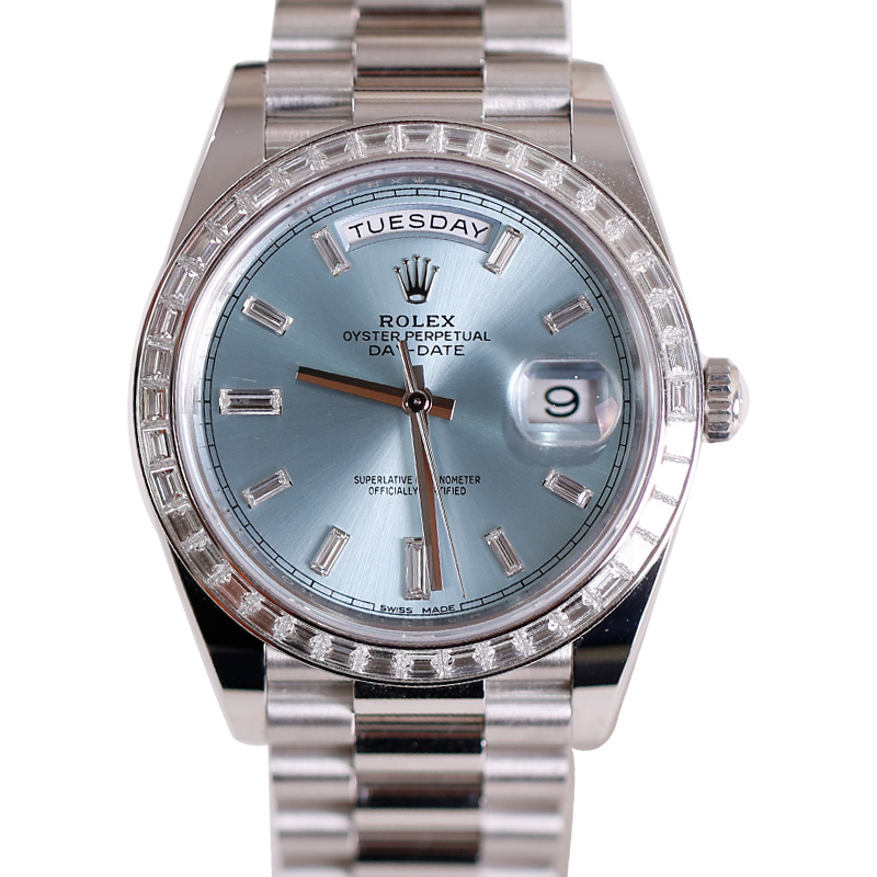95新 Rolex/劳力士 劳力士冰蓝DD228396铂金材质40mm23年全套名表