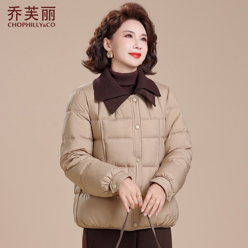 妈妈外套棉服冬装2025新款洋气大码棉衣中老年女士秋冬季保暖棉袄