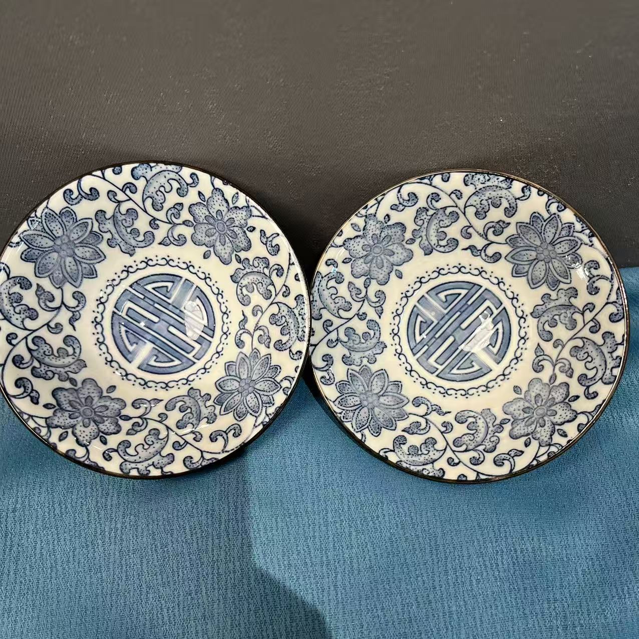 景德镇陶瓷斗笠碟