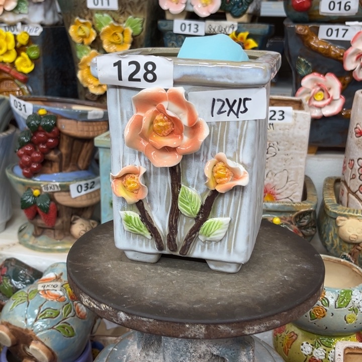 紫砂花盆粗陶材质多肉花盆