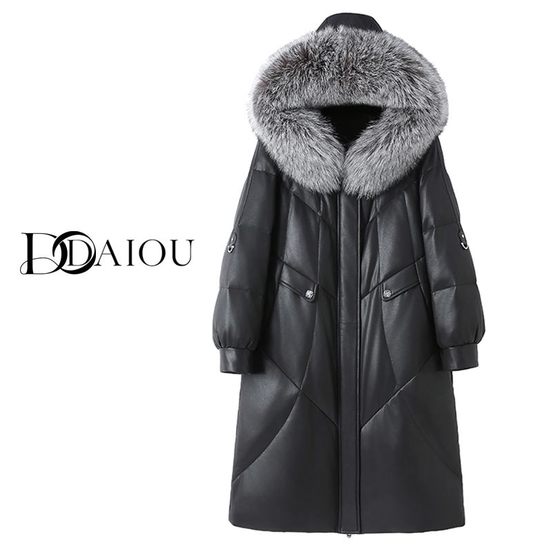 【DaiOu专属】2025秋冬新款海宁大狐狸毛领绵羊皮休闲鹅绒服19118