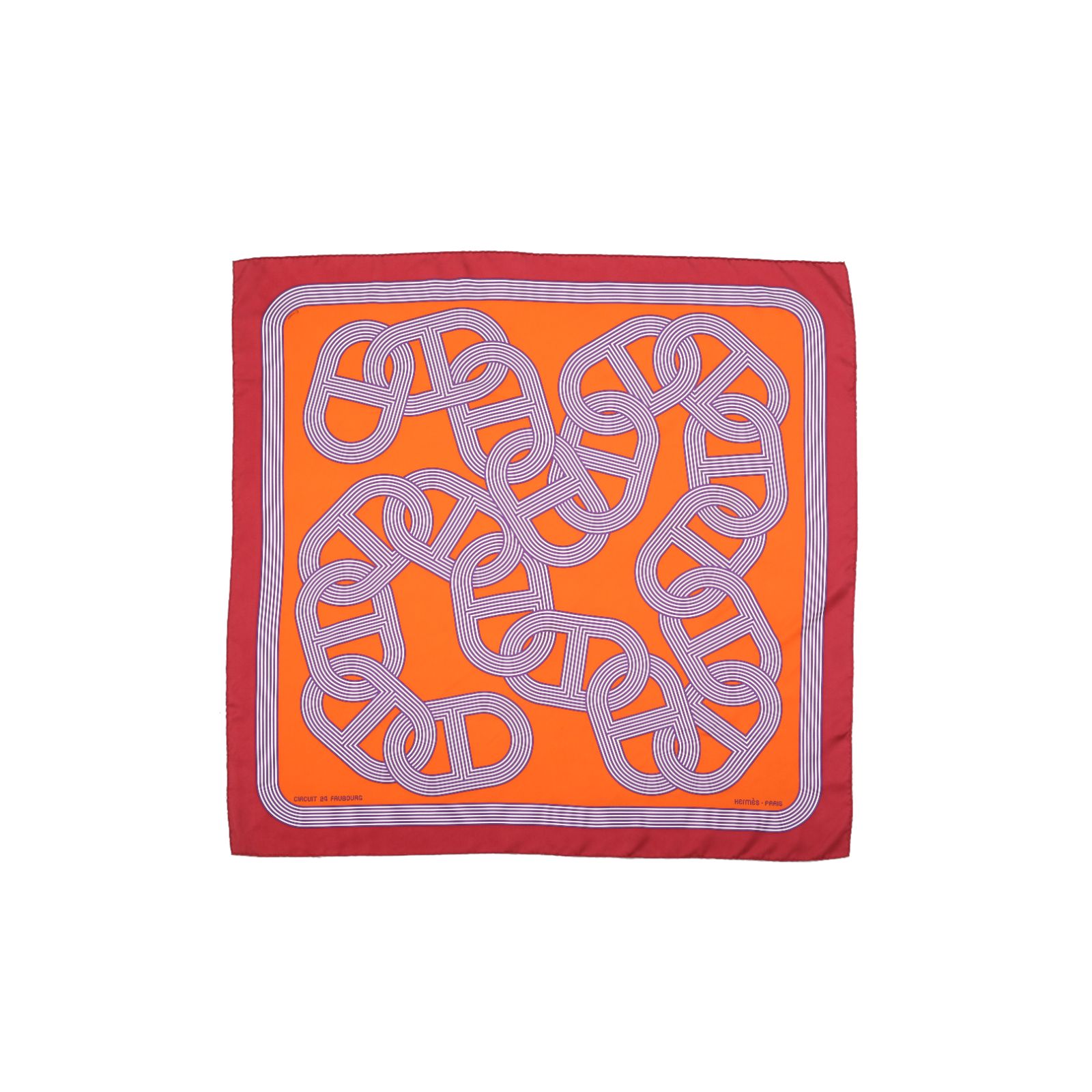 99新 Hermes/爱马仕 【花花】90X90CM 丝巾 拼色 桑蚕丝