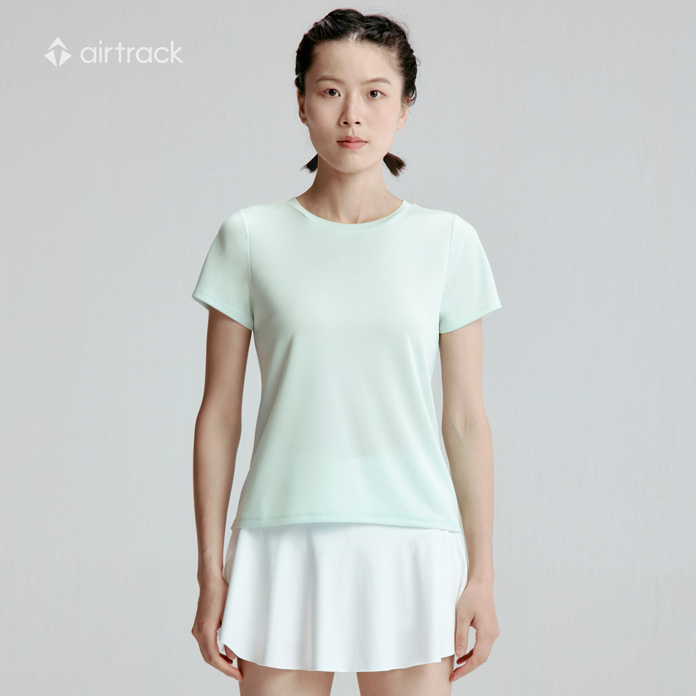 【滔搏联动】Airtrack女子运动短袖T恤TAS250501F-LGRN