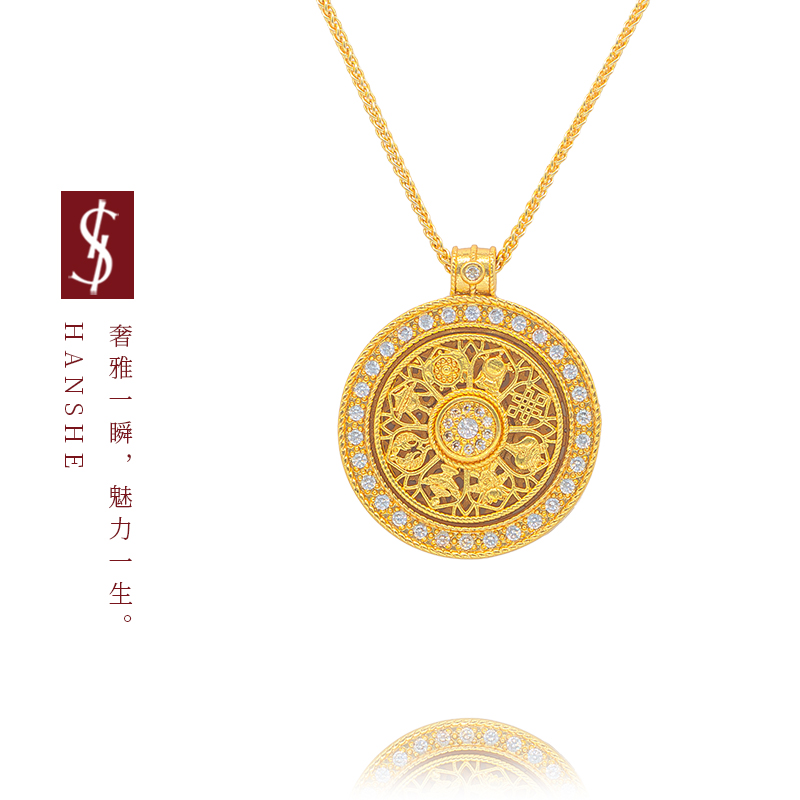 HANSHE/韩奢 八宝罗盘高级时尚轻奢百搭手工女士