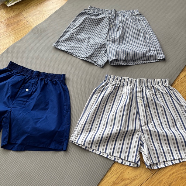 男子阿罗裤 三条一组 蓝色系