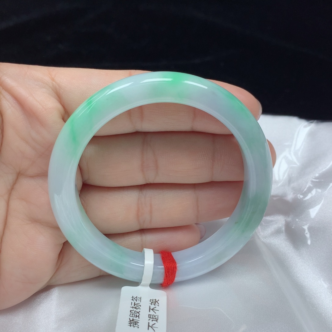 翡翠手镯未镶嵌正圈55.4