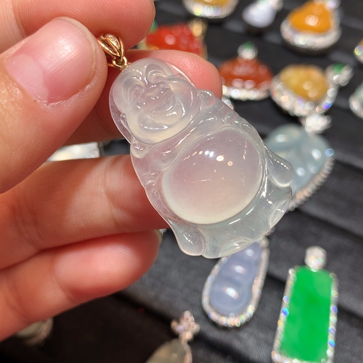 【闪购商品】颈饰18K金镶嵌翡翠翡翠