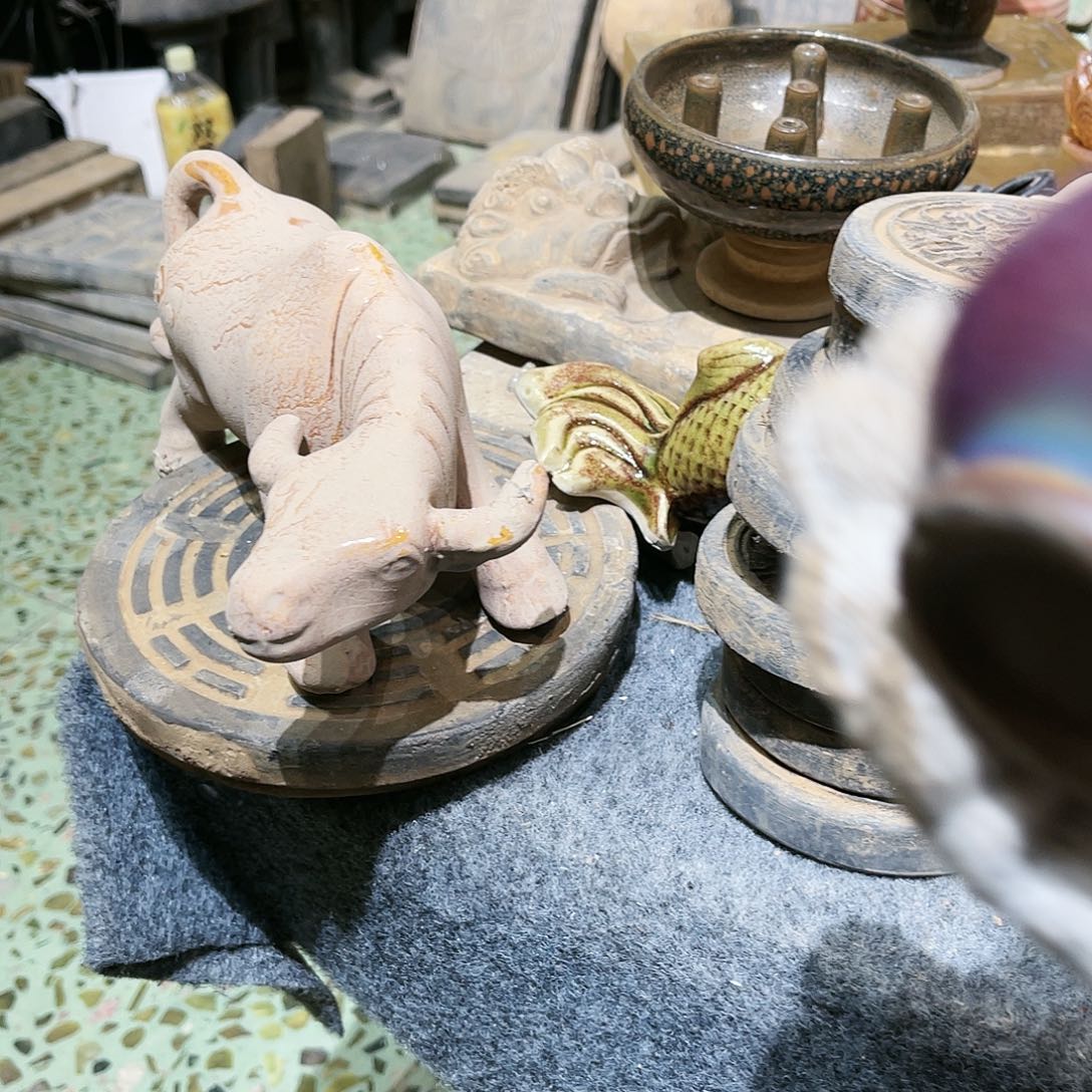 源*瓦当摆件茶台的一