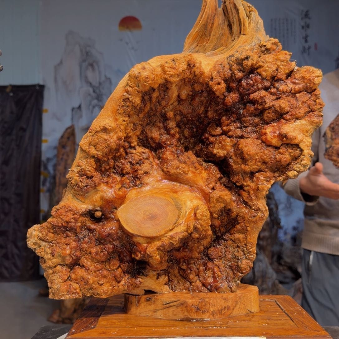 赵***平木三丰琥珀木 天然摆件8