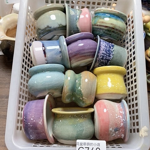 紫砂花盆740微瑕品口径4到5左右