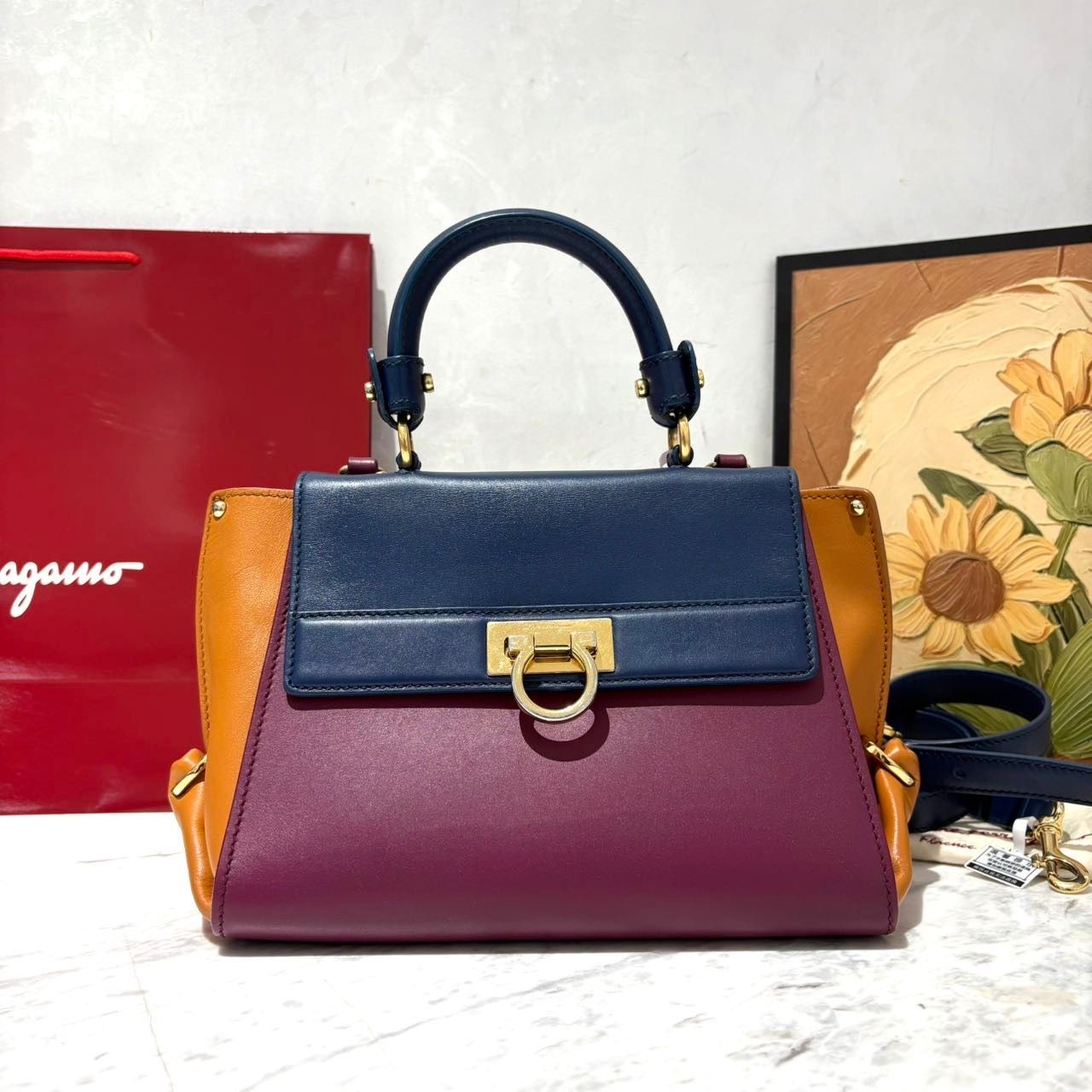 99新 FERRAGAMO/菲拉格慕 【柒柒专属】海囤/单肩包/OCQ1707893