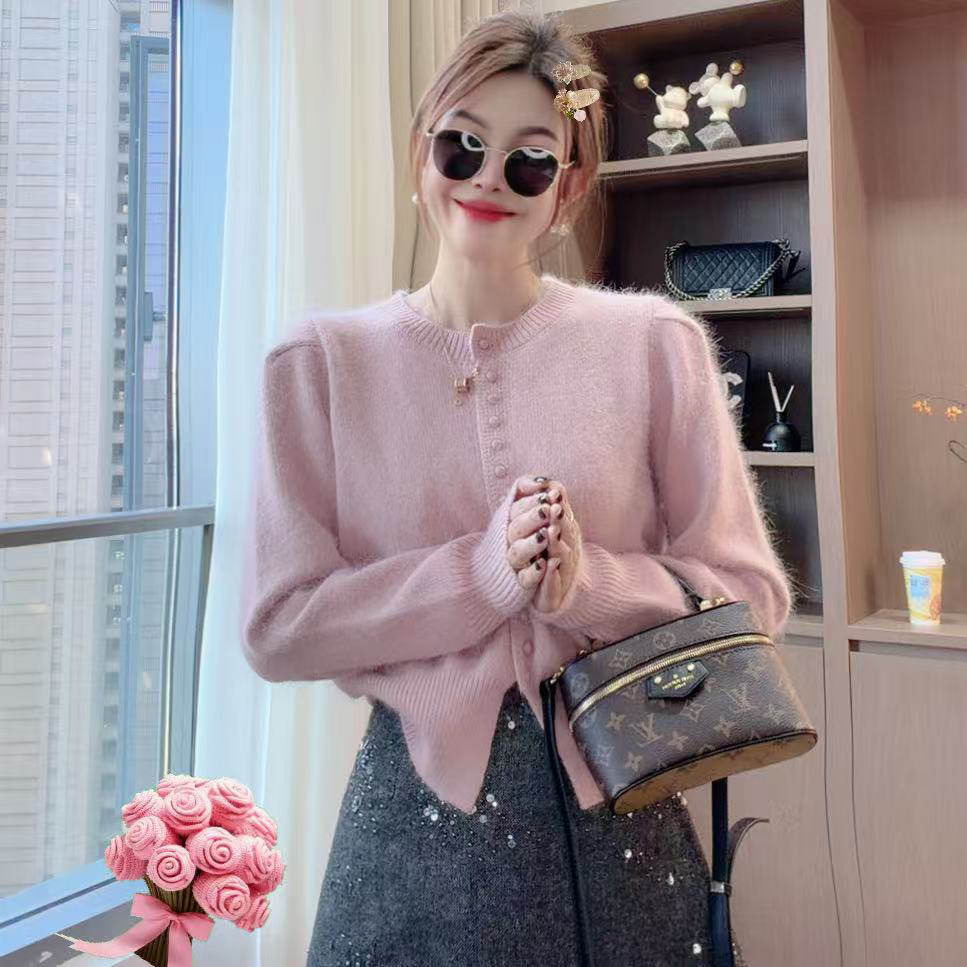 容容定制，秋冬新款韩系百搭针织羊毛时尚开衫女ins1120