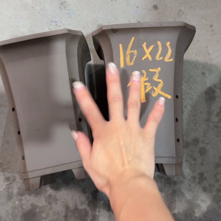 紫砂紫砂花盆破损补发高度22口径16俩只微瑕