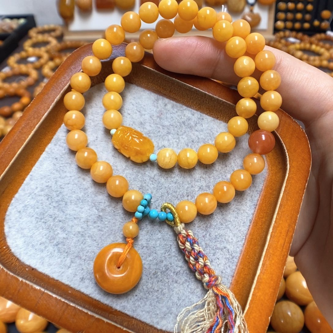 蜜蜡手链未镶嵌蜜蜡