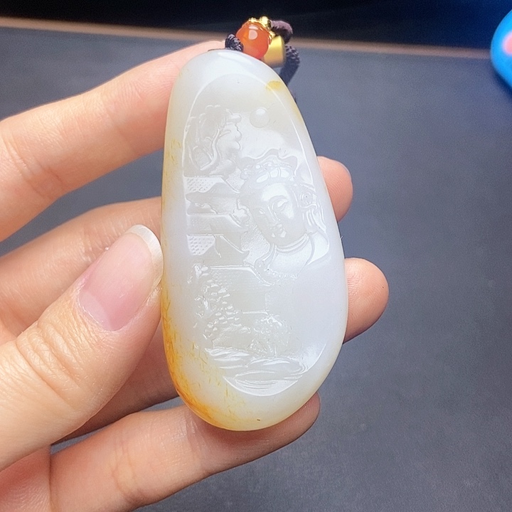 和田玉挂件未镶嵌N