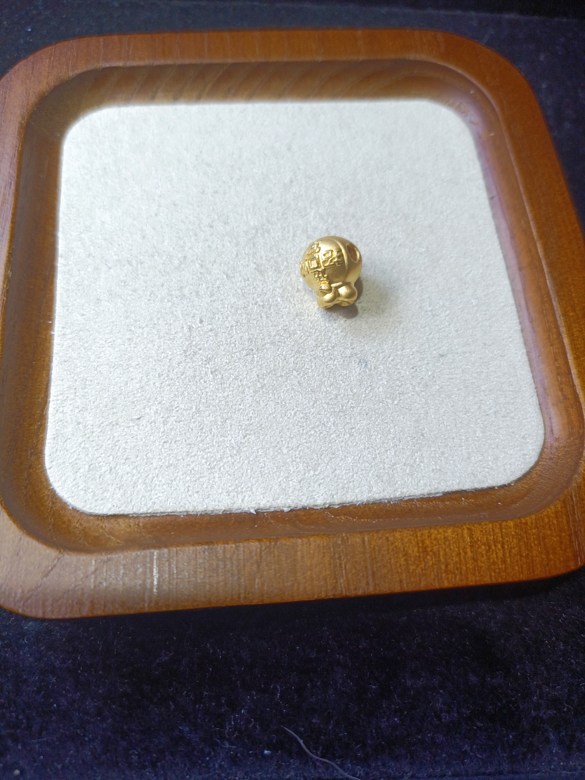 足金999硬金福袋1.04克转运珠