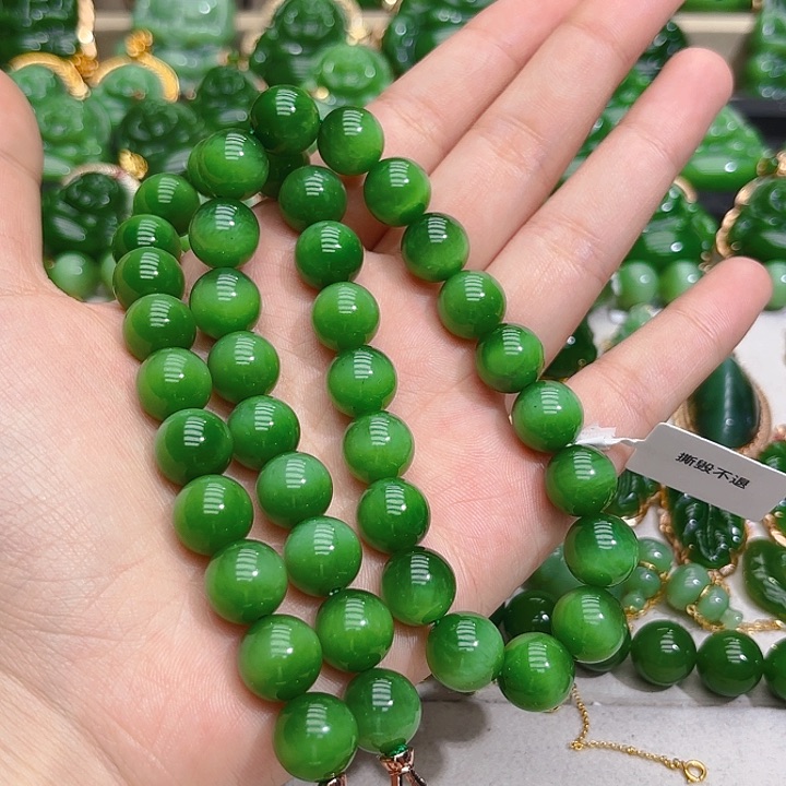 和田玉（碧玉）未镶嵌项链