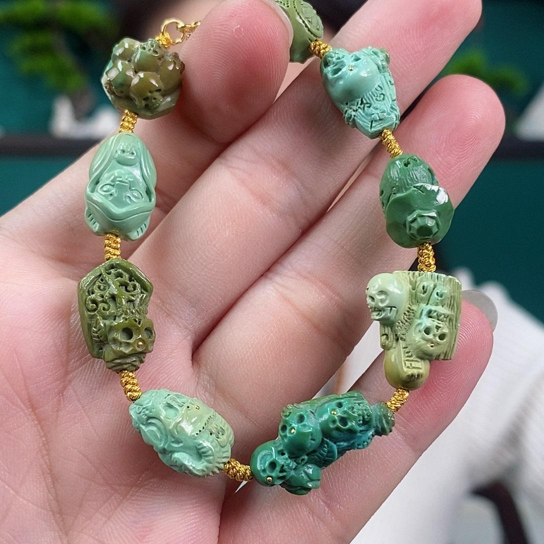 绿松石珠宝奇石未镶嵌