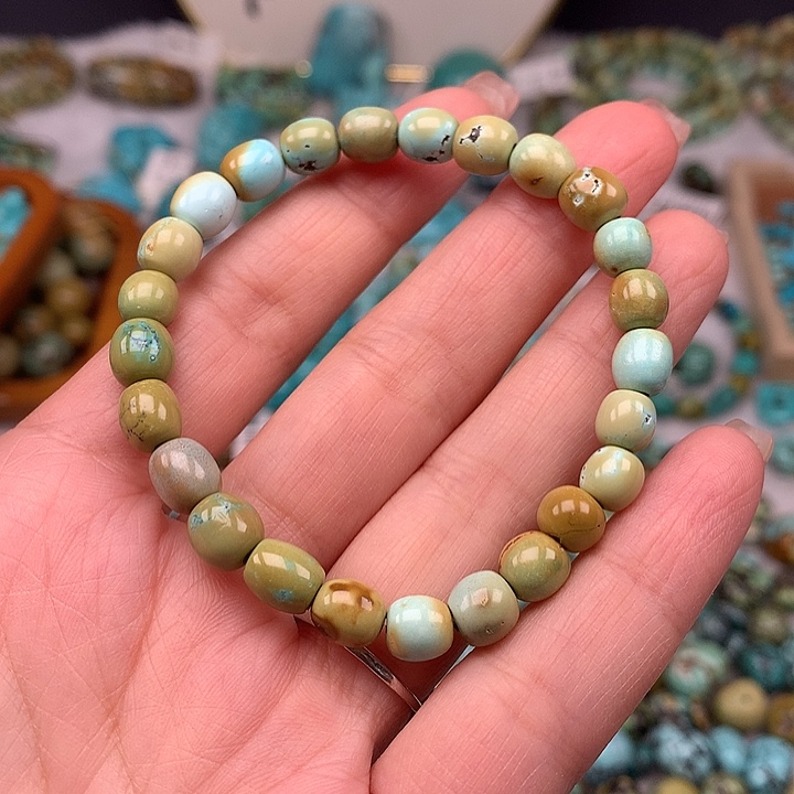 绿松石未镶嵌扣子