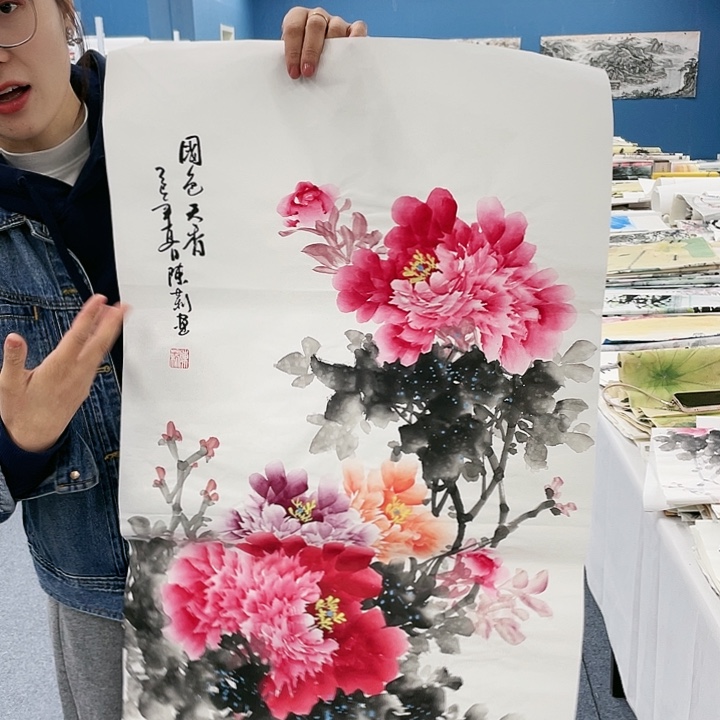 国画纯手绘国画作品